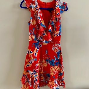 Saloni Ruffle Mini Dress - Sun Dress